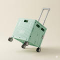 Chariot Pliable Vert eau 75L à Roulettes – Solide & Léger