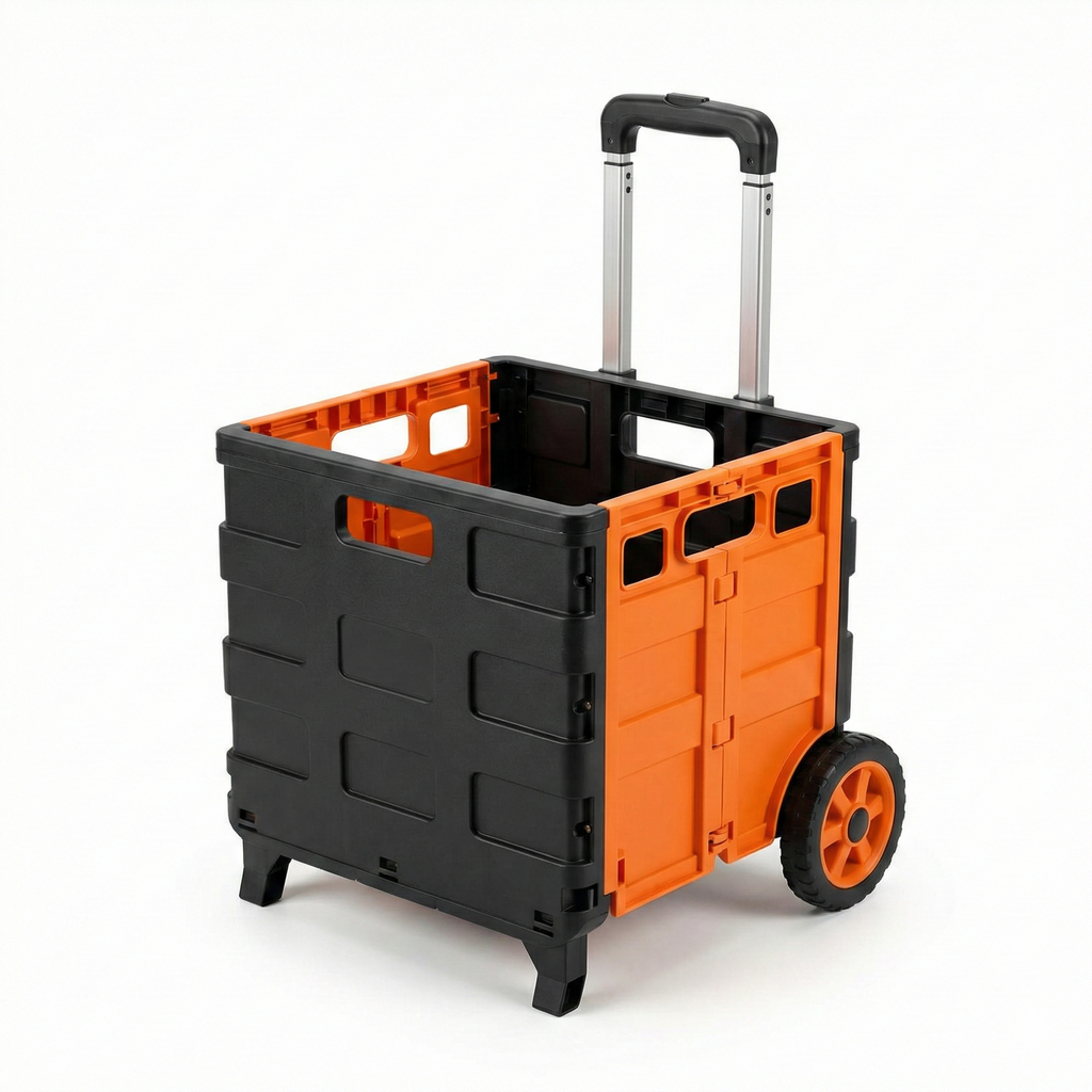 Chariot de courses Pliable Rouge et Noir