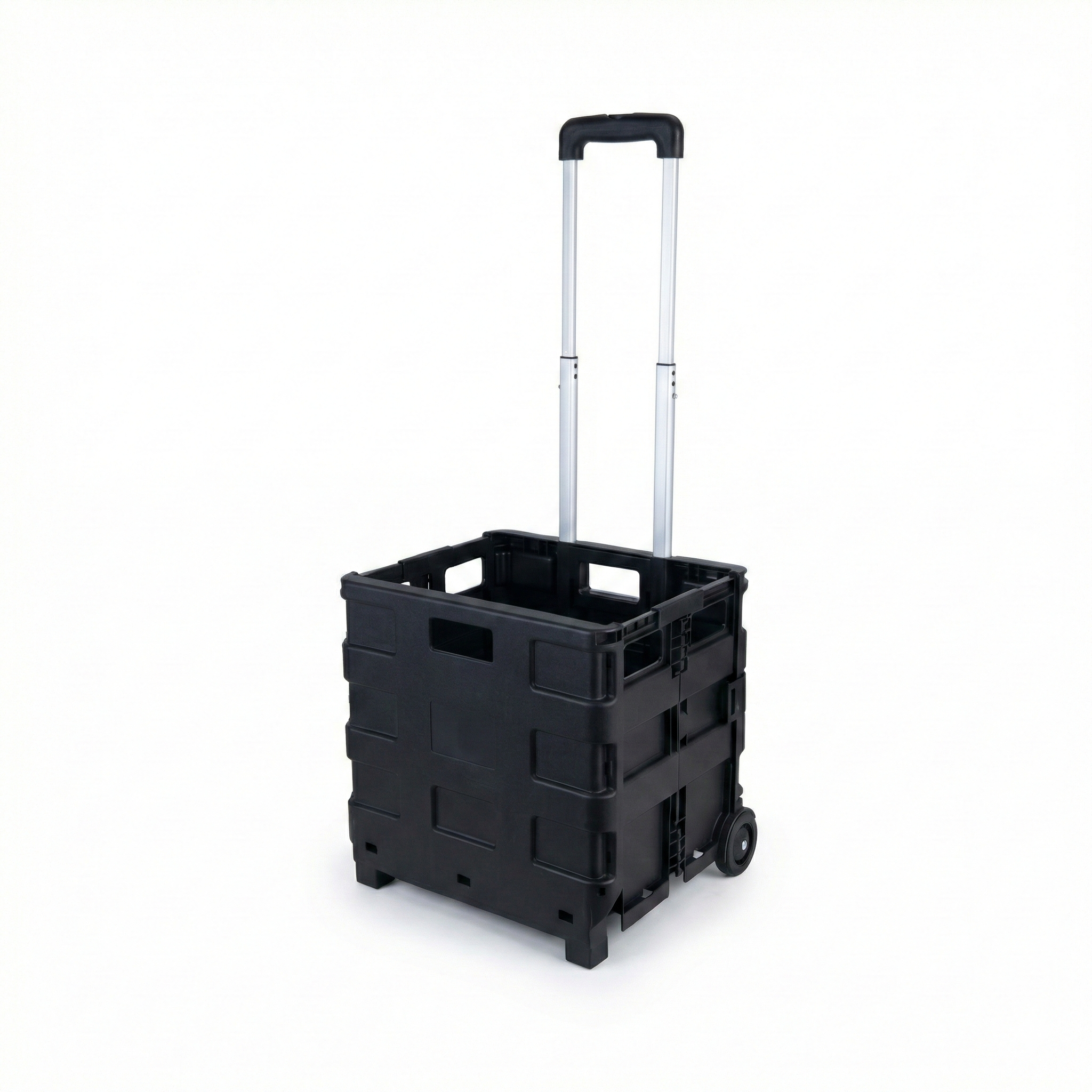 Chariot de courses pliable Noir 65L