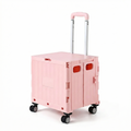 Chariot de courses pliable multifonction Rose Sakura