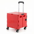 Chariot de courses pliable multifonction Rouge