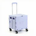 Chariot de courses pliable multifonction Violet