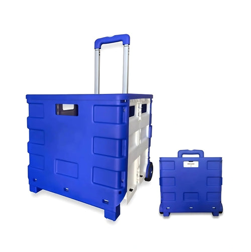 Chariot de courses Pliable Bleu